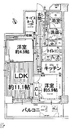 間取図画像 2SLDK
