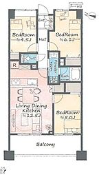 ライオンズマンション京町 3LDKの間取図画像