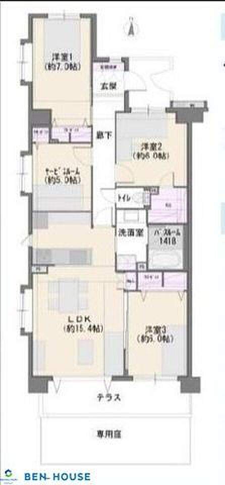 3SLDK 間取り