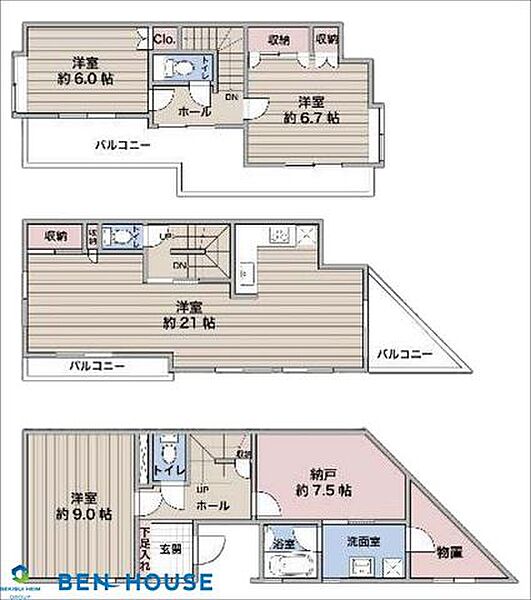 間取りを拡大表示