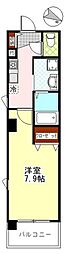 アビタシオン・TOKYO 1Kの間取図画像