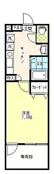 ソレイユ新小岩 1Kの間取図画像