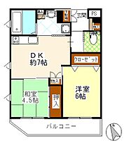 4階 / 2DK / 45.34㎡