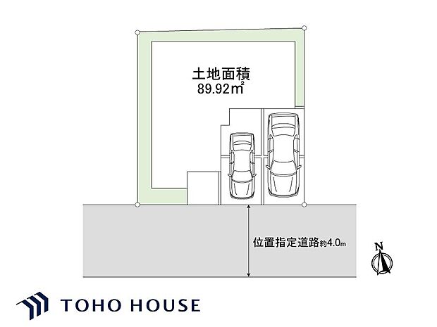 駐車場は、並列2台駐車可能です。(車種による)。自転車やバイク置場にも重宝します。