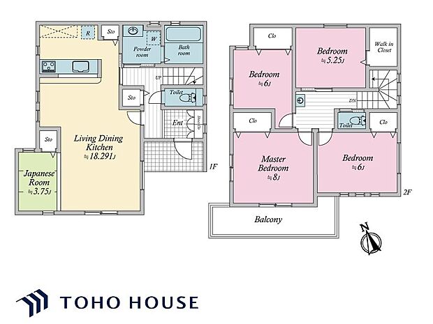 生活のメインスペースとなるLDKは、開放感のある空間。キッチンは対面式で、LDと一体感があります。