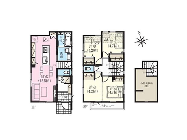 リビング階段のため、ご家族が顔を合わせやすく、コミュニケーションを取る機会が増えそうです。