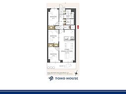 ネオコーポ武蔵野 3LDKの間取り