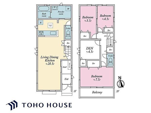 キッチンからLDを見渡すことができる間取りのため、お子様がいらっしゃるご家庭におすすめです。