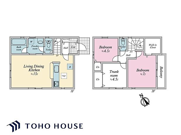 リビング階段、対面式キッチンが採用された、ご家族がコミュニケーションを取りやすい設計です。