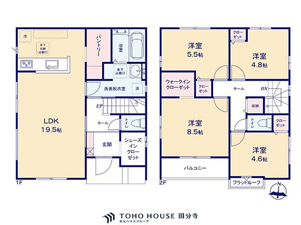 適材適所の収納が設けられた、すっきり片づく使い勝手のよい住まいです。