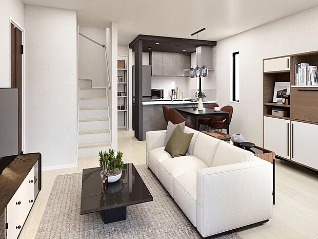 (同仕様写真)LDKは、ご家族が自然と集い、ゆったりと過ごせる居心地の良い住空間です。