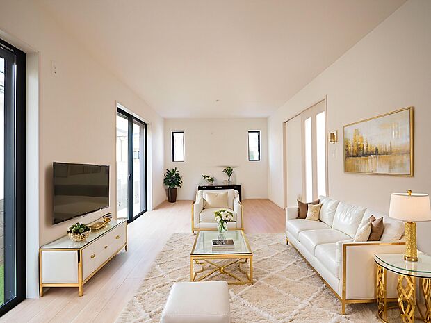 日当たりのよいLDKや収納豊富な住まい等、ご家族のライフスタイルに合った理想の1邸を。CG加工済み