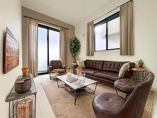 リビングは大切なひとと過ごす癒しの場。笑い声が響き渡る空間になりますように。CG加工済み