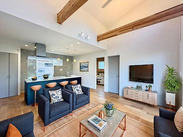 暮らしをイメージしやすい完成済物件です。お電話をいただければ、当日のご案内も可能です。※CG加工済