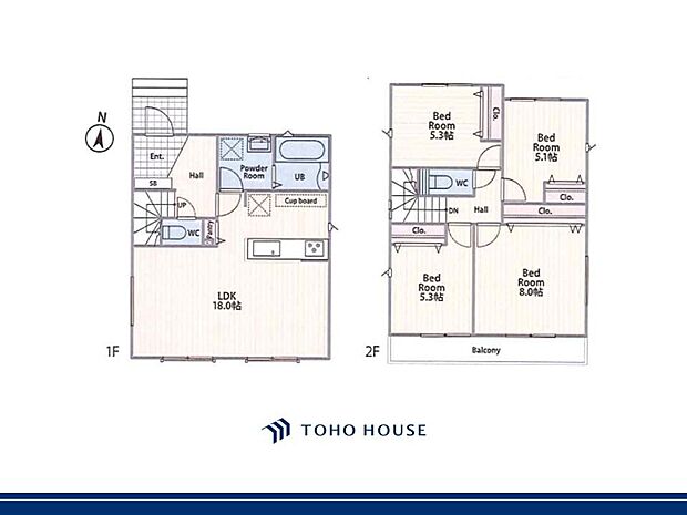 レイアウトを考えやすい間取りです。お好みの家具を配置して、心地よい空間をおつくりください。