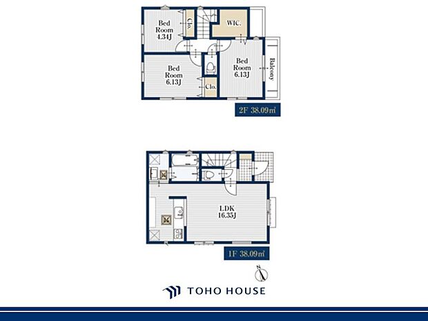 生活のメインスペースとなるLDKは、開放感のある空間。キッチンは対面式で、LDと一体感があります。