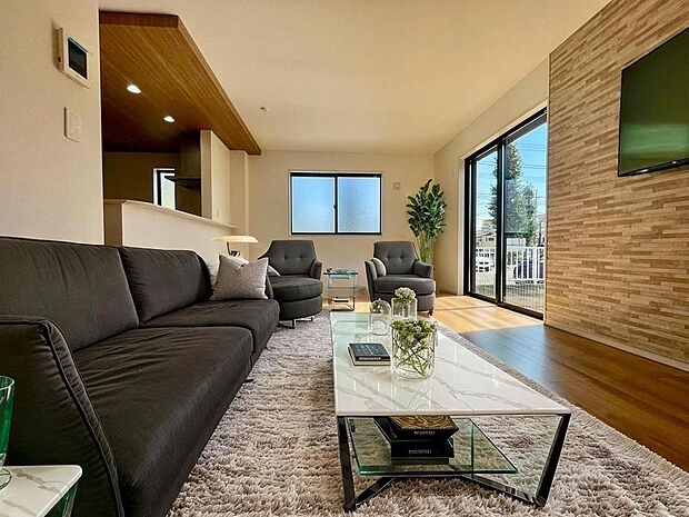 【参考事例】快適で居心地の良い、家族団らんのひと時をお過ごしいただけます。CG加工済み