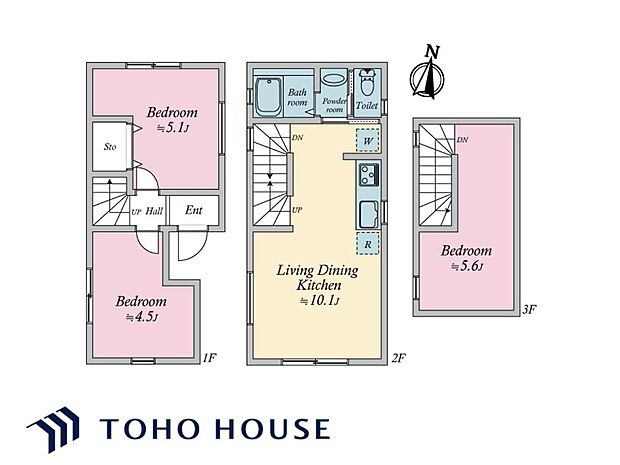 日当たりや通風、使い勝手などを考慮された間取りです。仕様などの詳細はお問い合わせください。