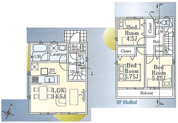 日当たりや通風、使い勝手などを考慮された間取りです。仕様などの詳細はお問い合わせください。