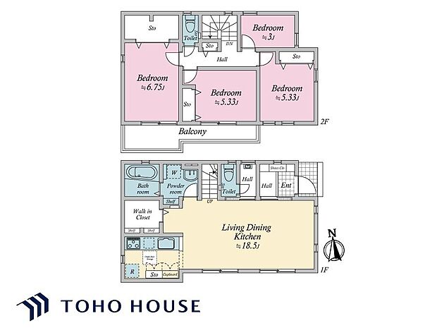 リビング階段のため、ご家族が顔を合わせやすく、コミュニケーションを取る機会が増えそうです。