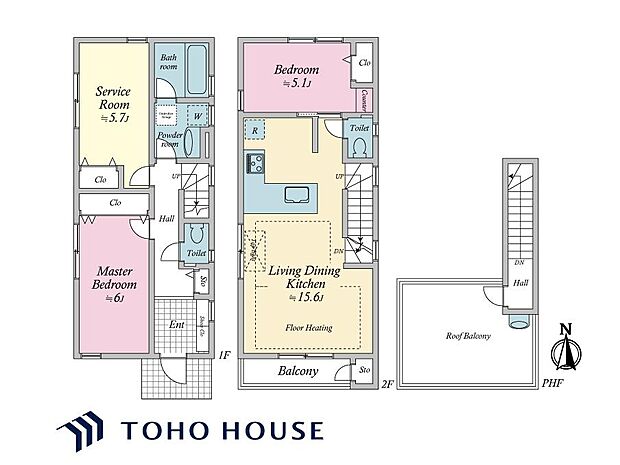リビング階段のため、ご家族が顔を合わせやすく、コミュニケーションを取る機会が増えそうです。