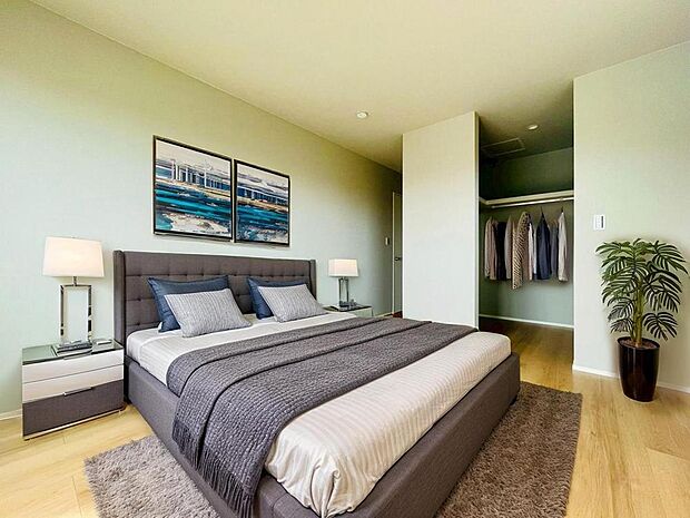 （同仕様写真）それぞれのお部屋に自分の荷物を収納いただけます。※CG加工で家具の設置を施しております。家具の設置には別途費用が発生いたします。