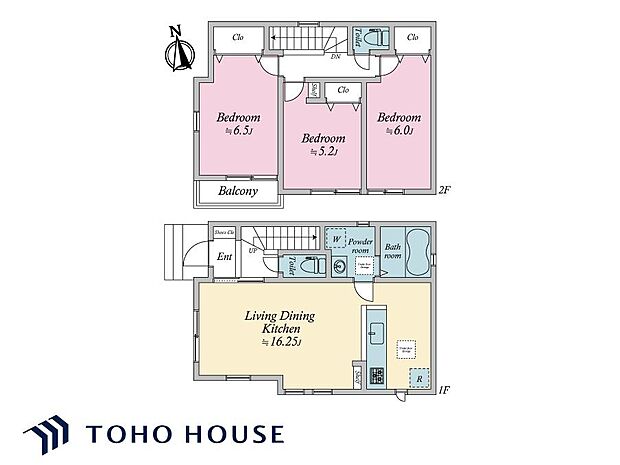 キッチンからLDを見渡すことができる間取りのため、お子様がいらっしゃるご家庭におすすめです。