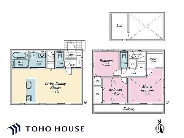 日当たりや通風、使い勝手などを考慮された間取りです。仕様などの詳細はお問い合わせください。