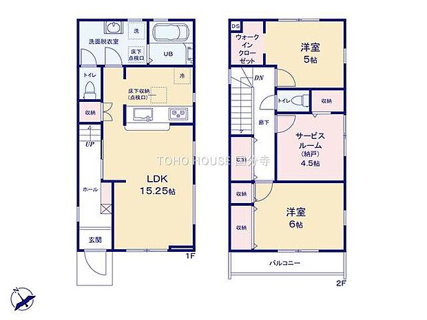 レイアウトを考えやすい間取りです。お好みの家具を配置して、心地よい空間をおつくりください。