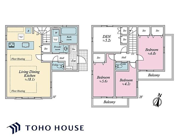 日当たりや通風、使い勝手などを考慮された間取りです。仕様などの詳細はお問い合わせください。