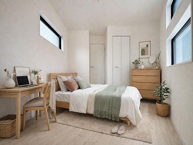 お好みの家具を置いたり、小物を飾り、お気に入りの空間づくりが楽しめそうです。CG加工済み