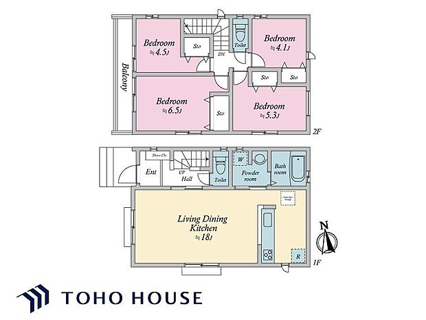 キッチンからLDを見渡すことができる間取りのため、お子様がいらっしゃるご家庭におすすめです。