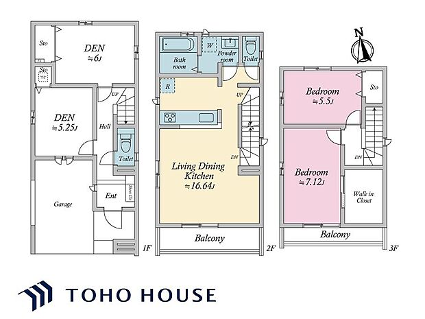 2階リビングのため、外からの視線が気にならずに、ゆったりと家族団らんのひと時が過ごせます。