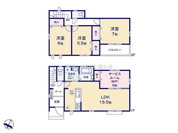 日当たりや通風、使い勝手などを考慮された間取りです。仕様などの詳細はお問い合わせください。