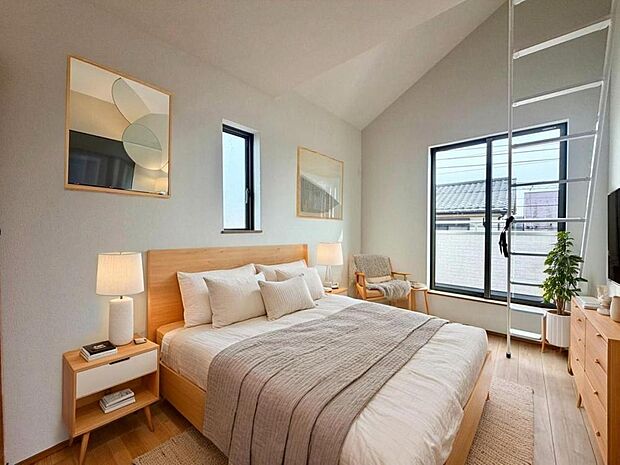 窓から自然光が差し込みます。プライベートな時間も心地よく過ごせそうです。CG加工済