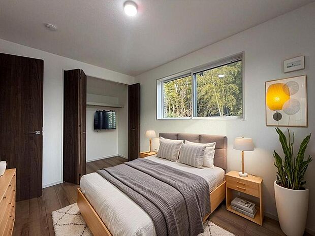 各洋室6帖以上の広さがあるため、個々の時間もゆったりと過ごせます。※CG加工済