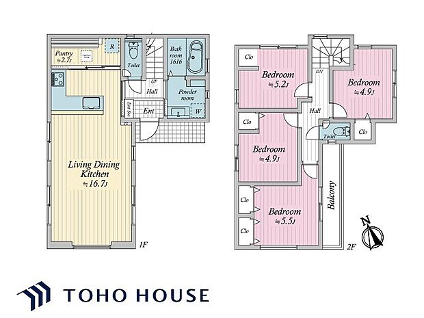 キッチンからLDを見渡すことができる間取りのため、お子様がいらっしゃるご家庭におすすめです。