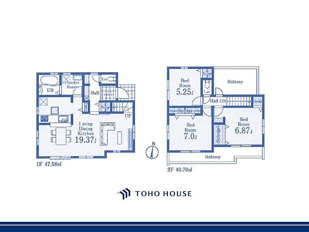 キッチンからLDを見渡すことができる間取りのため、お子様がいらっしゃるご家庭におすすめです。