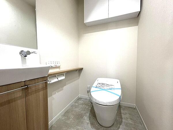 使用後すぐに手を洗うことができ、衛生的なトイレです。