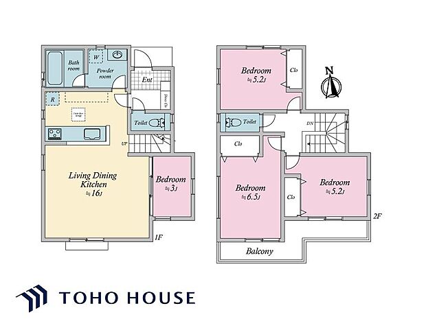 【参考間取図】プラン建物価格:1600万円/プラン間取り:4LDK/プラン建物面積: 86.62m2