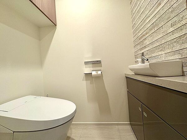使用後すぐに手を洗うことができ、衛生的なトイレです。