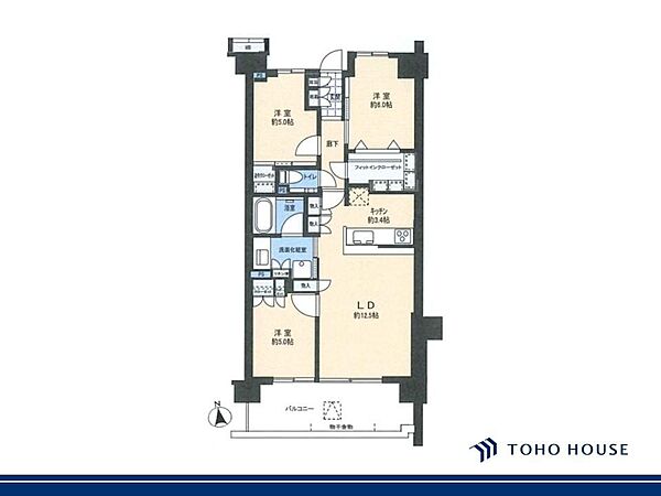 適材適所の収納が設けられた、すっきり片づく使い勝手のよい住まいです。