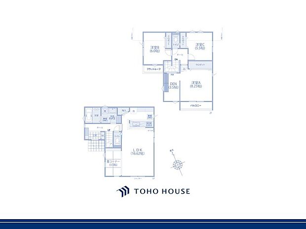 ホール階段のため、リビングの冷暖房の妨げにならずにお部屋へ出入りできます。