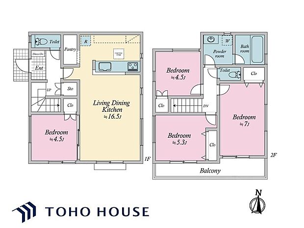 (建物プラン例)プラン建物価格:1500万円/プラン間取り:4LDK/プラン建物面積:87.48m2