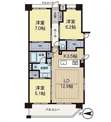 【間取り】商業施設も近くて便利です。新生活を便利なマンションで過ごしませんか。
