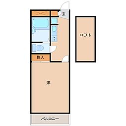 アバントコート尼崎 1Kの間取図画像