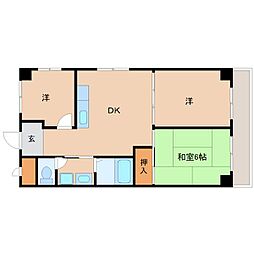 尼崎梅の木公園アーバンリズ 3DKの間取図画像