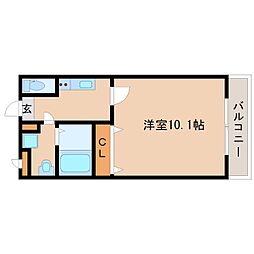SHIKOKU8 1Kの間取図画像