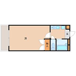 彩華4 1Kの間取図画像