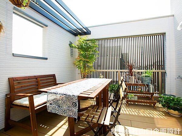【ご参考に！弊社建築施工例/屋上庭園】建築プランにお役立てください※条件付き売地ではありません。